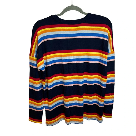 NWT Style & Co Rainbow Stripe Lightweight Sweater - Picture 2 of 4